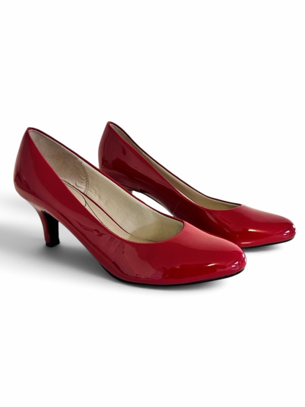LifeStride Parigi Red Patent Pumps Women’s Size 10 2.5” Heel Comfy Size 10 NWOB